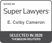 Rated By Super Lawyers | E. Colby Cameron | Selected In 2020 Thomson Reuters